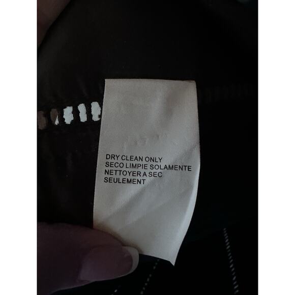 Bebe Black Silk Linen Corset Top Off The Shoulder Y2K Milkmaid Coquette Sz 4 - Picture 12 of 15